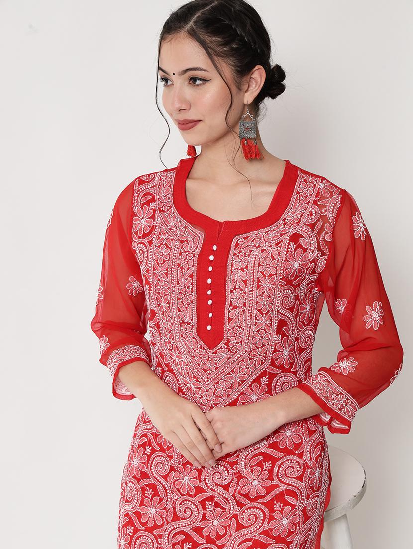 women's straight kurta - 20165205 - Standard Image - 4
