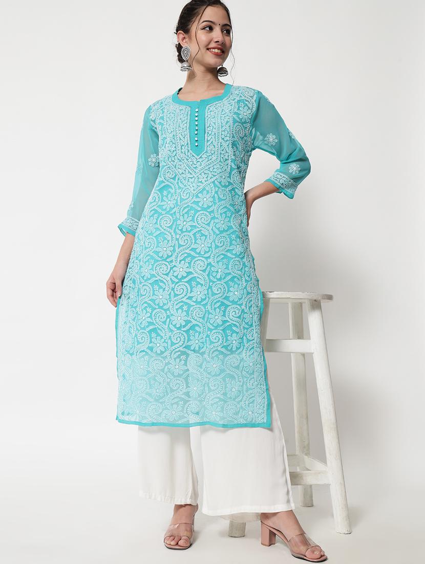 women's side slit kurta - 20165213 - Standard Image - 1