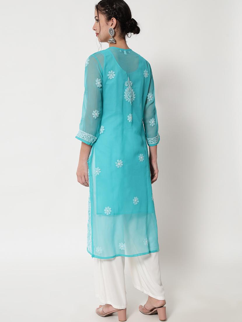 women's side slit kurta - 20165213 - Standard Image - 4