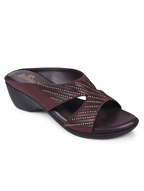 brown slip on sandal - 20165234 -  Standard Image - 0