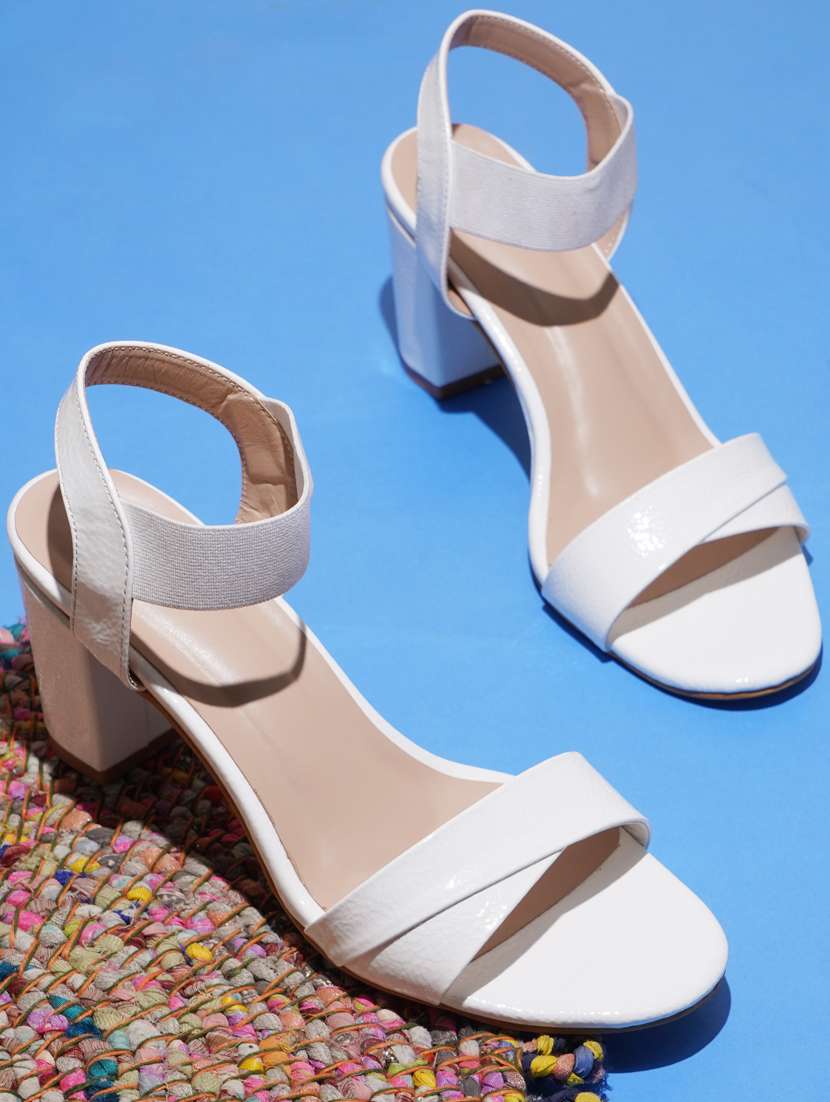 white ankle strap sandals - 20165237 -  Standard Image - 1