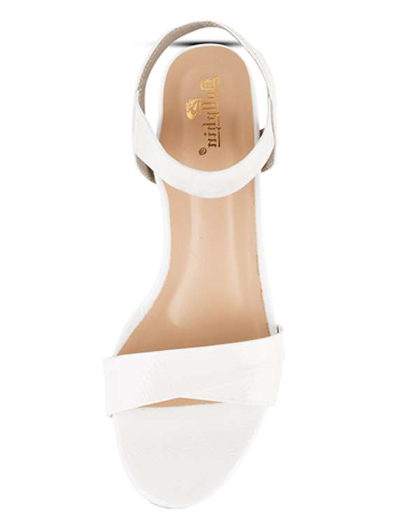 white ankle strap sandals - 20165237 -  Standard Image - 4