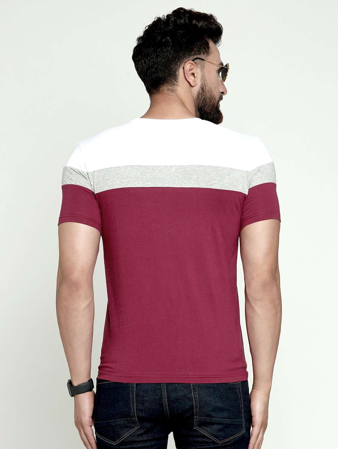 pack of 2 color block regular t-shirts - 20165264 -  Standard Image - 4