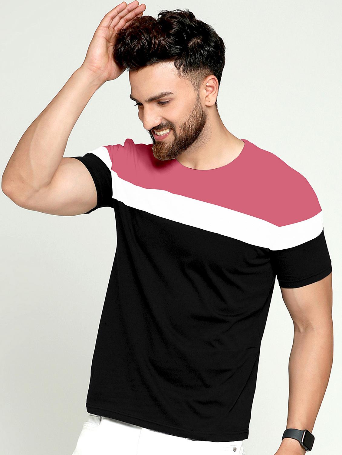 pack of 2 color block regular t-shirts - 20165271 - Standard Image - 1