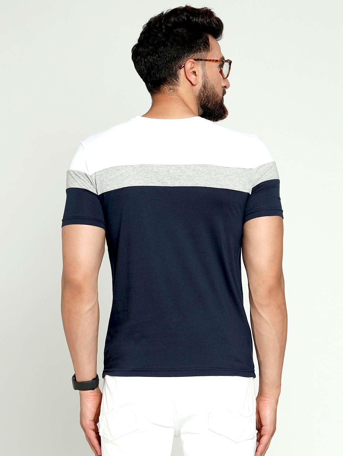 pack of 2 color block regular t-shirts - 20165286 -  Standard Image - 4