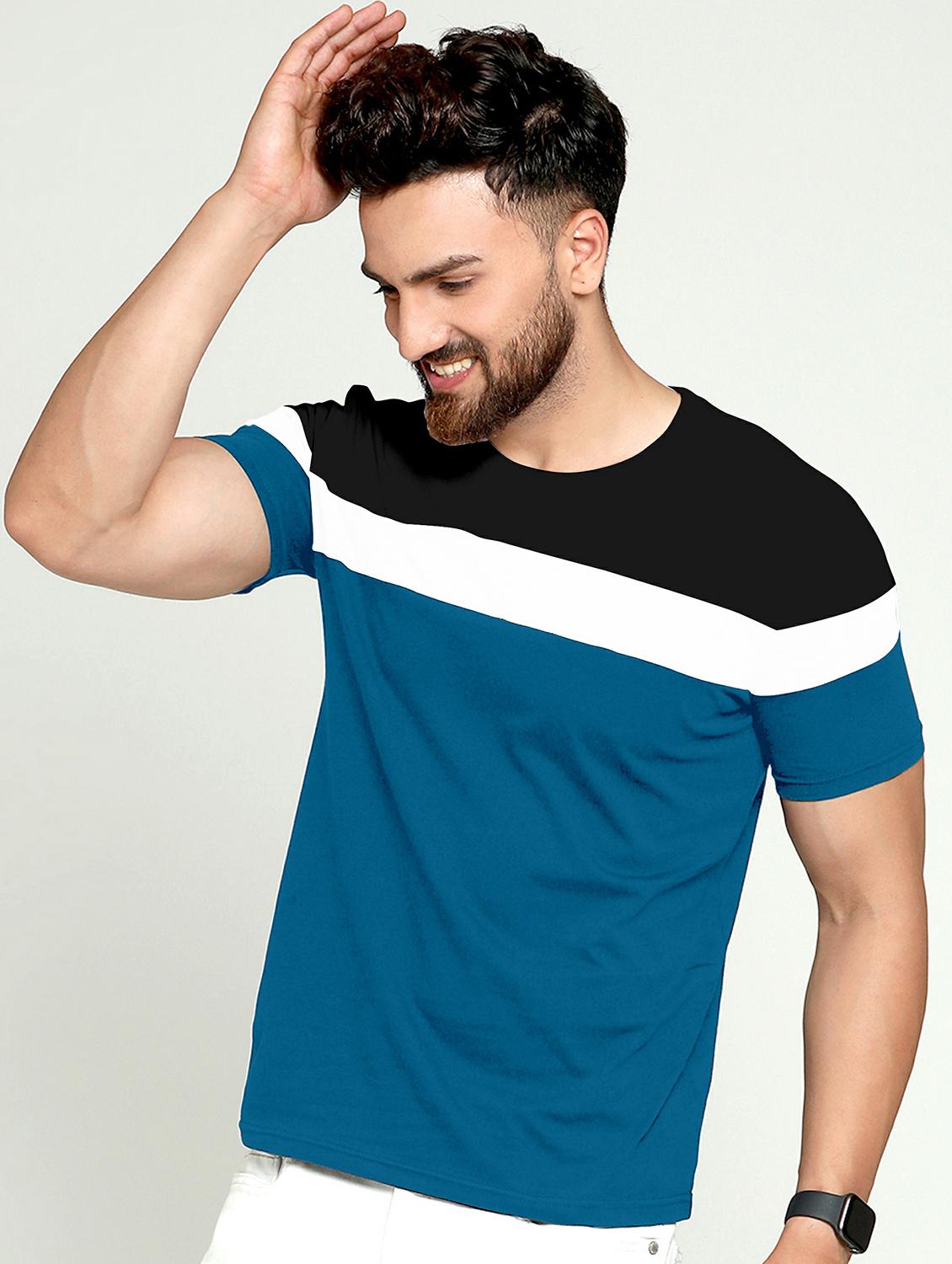 pack of 2 color block regular t-shirt - 20165306 - Standard Image - 1