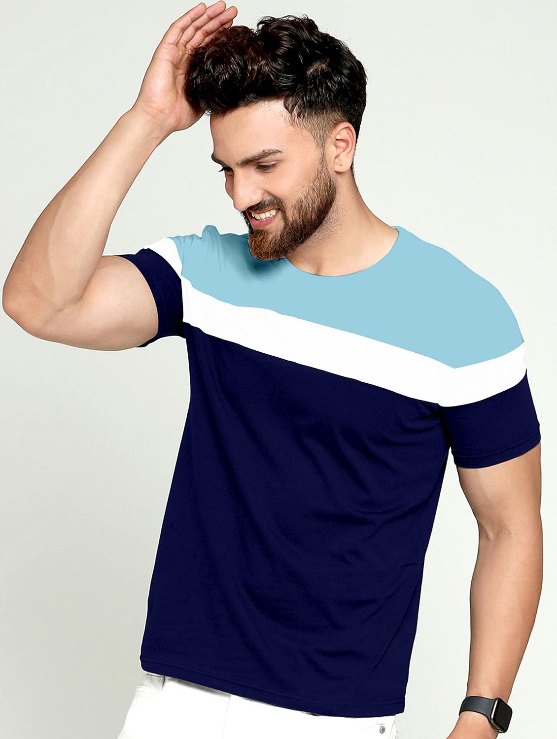 pack of 2 color block regular t-shirt - 20165307 - Standard Image - 1