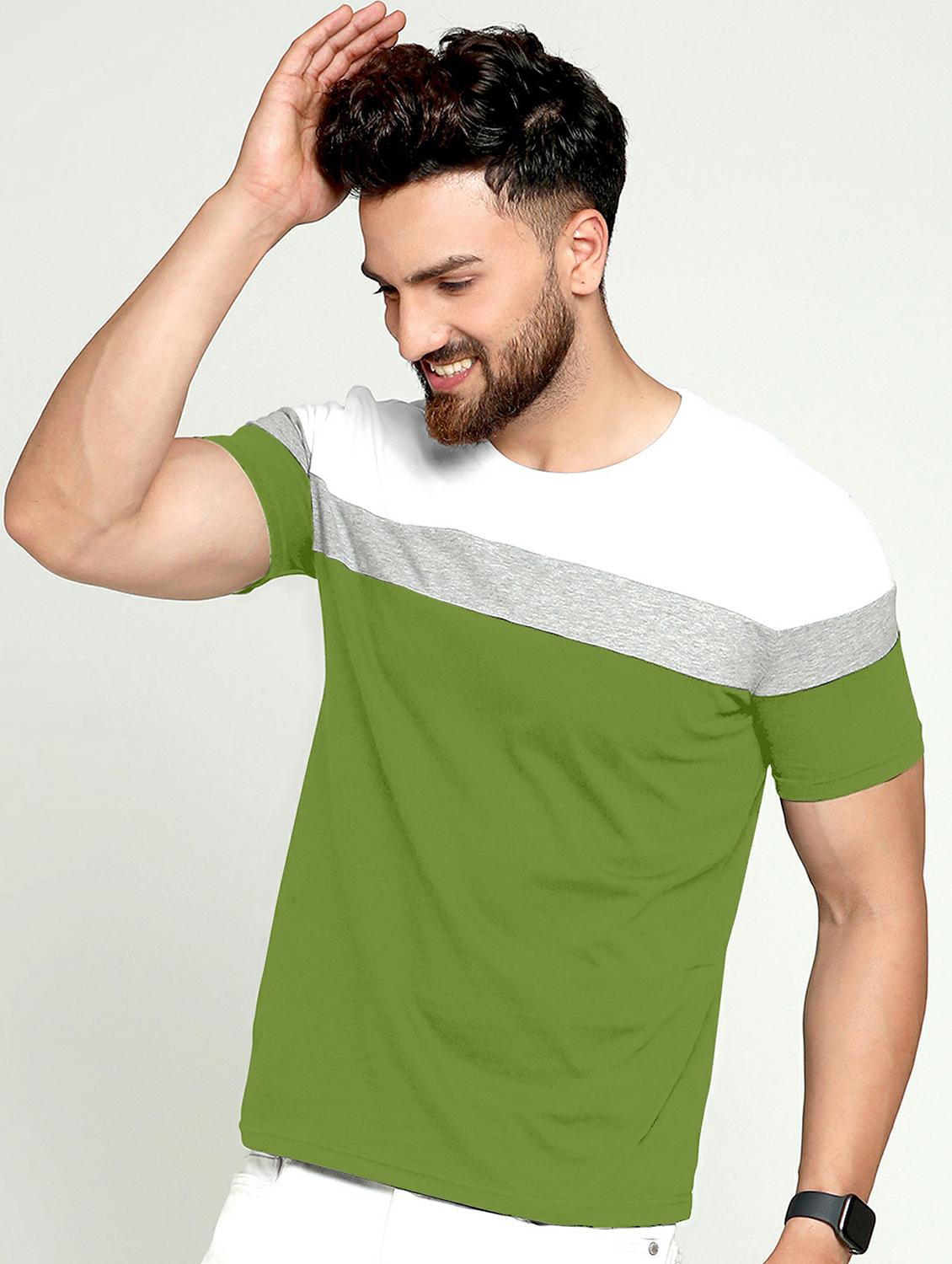 pack of 2 color block regular t-shirt - 20165310 -  Standard Image - 1