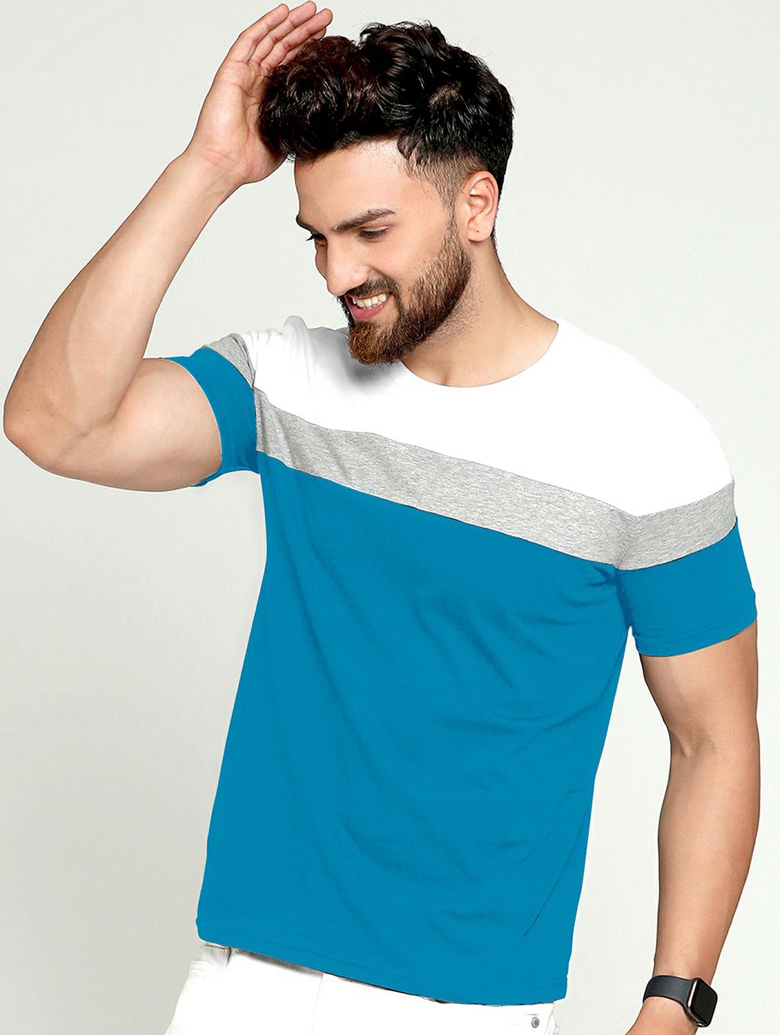 pack of 2 color block regular t-shirt - 20165316 - Standard Image - 1