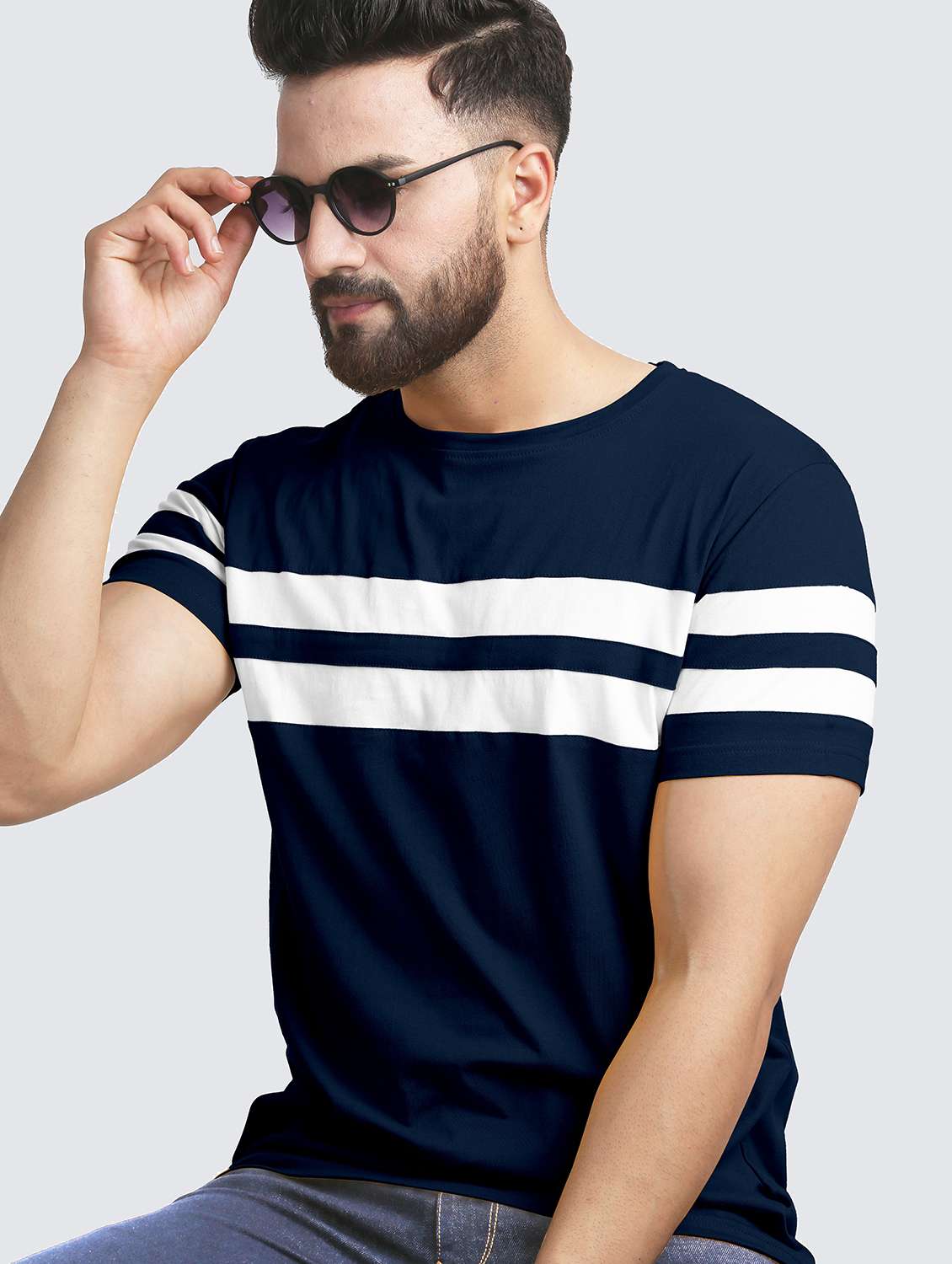 pack of 2 color block regular t-shirts - 20165378 -  Standard Image - 1