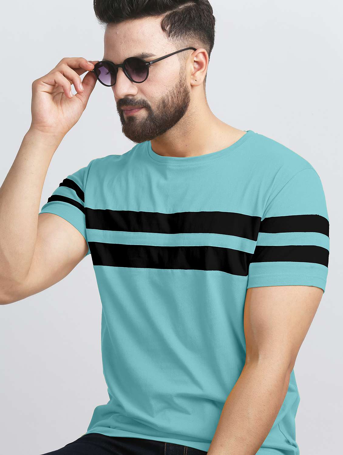 pack of 2 color block regular t-shirts - 20165382 -  Standard Image - 1