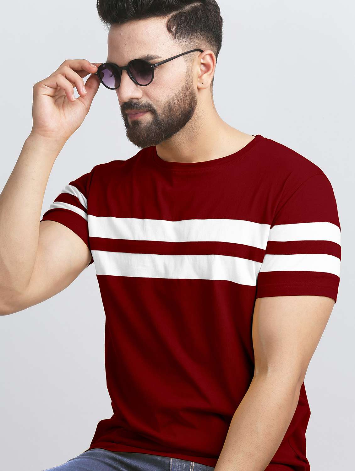 pack of 2 color block regular t-shirts - 20165386 -  Standard Image - 1