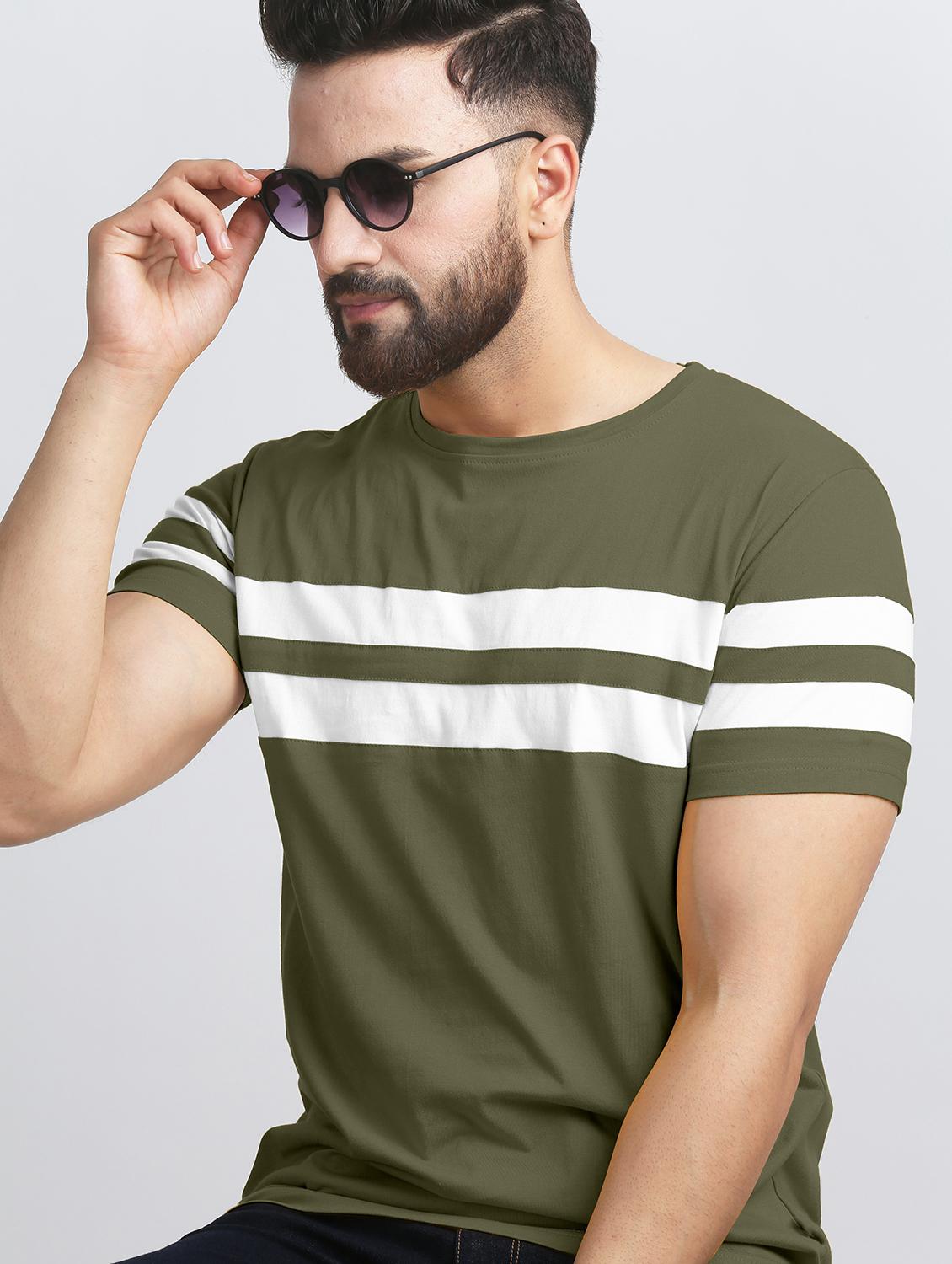 pack of 2 color block regular t-shirts - 20165399 - Standard Image - 1