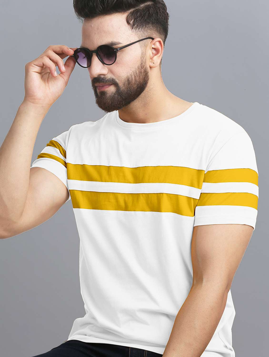 pack of 2 color block regular t-shirts - 20165403 -  Standard Image - 1