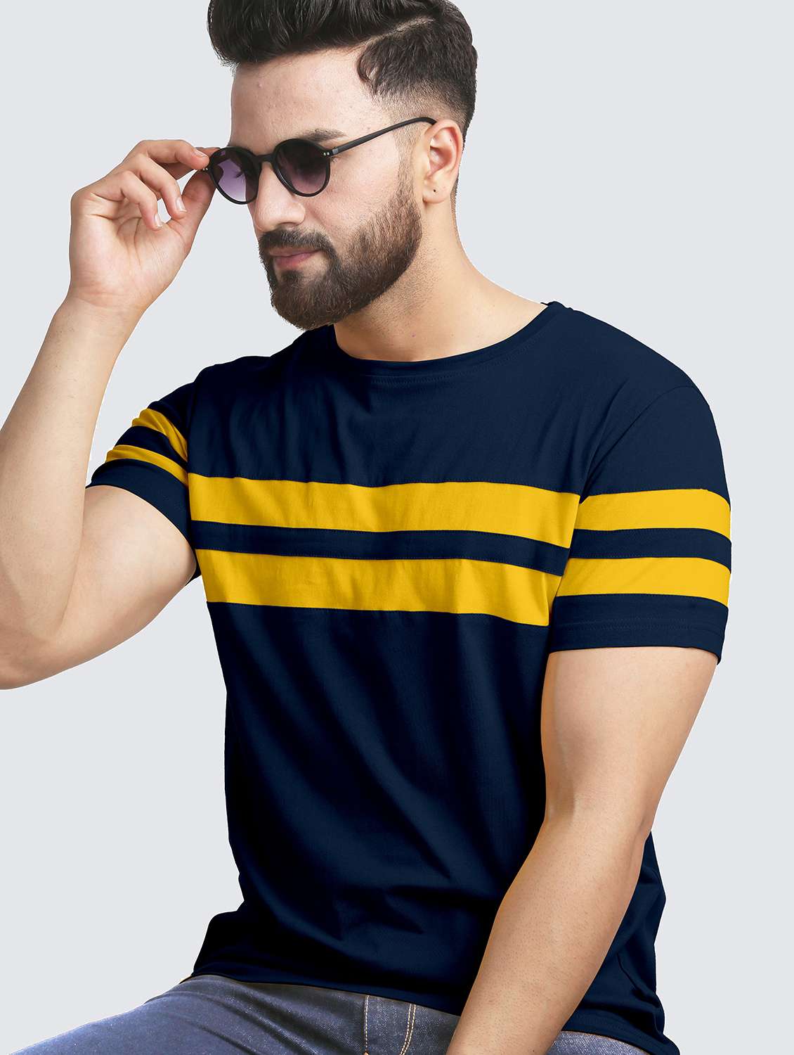 pack of 2 color block regular t-shirts - 20165405 -  Standard Image - 1