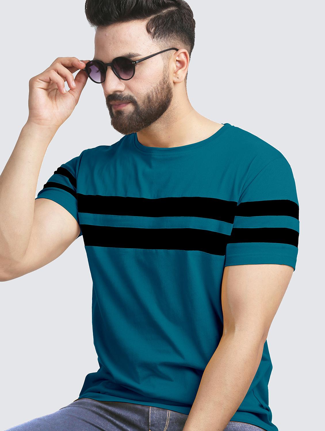pack of 2 color block regular t-shirts - 20165429 -  Standard Image - 1