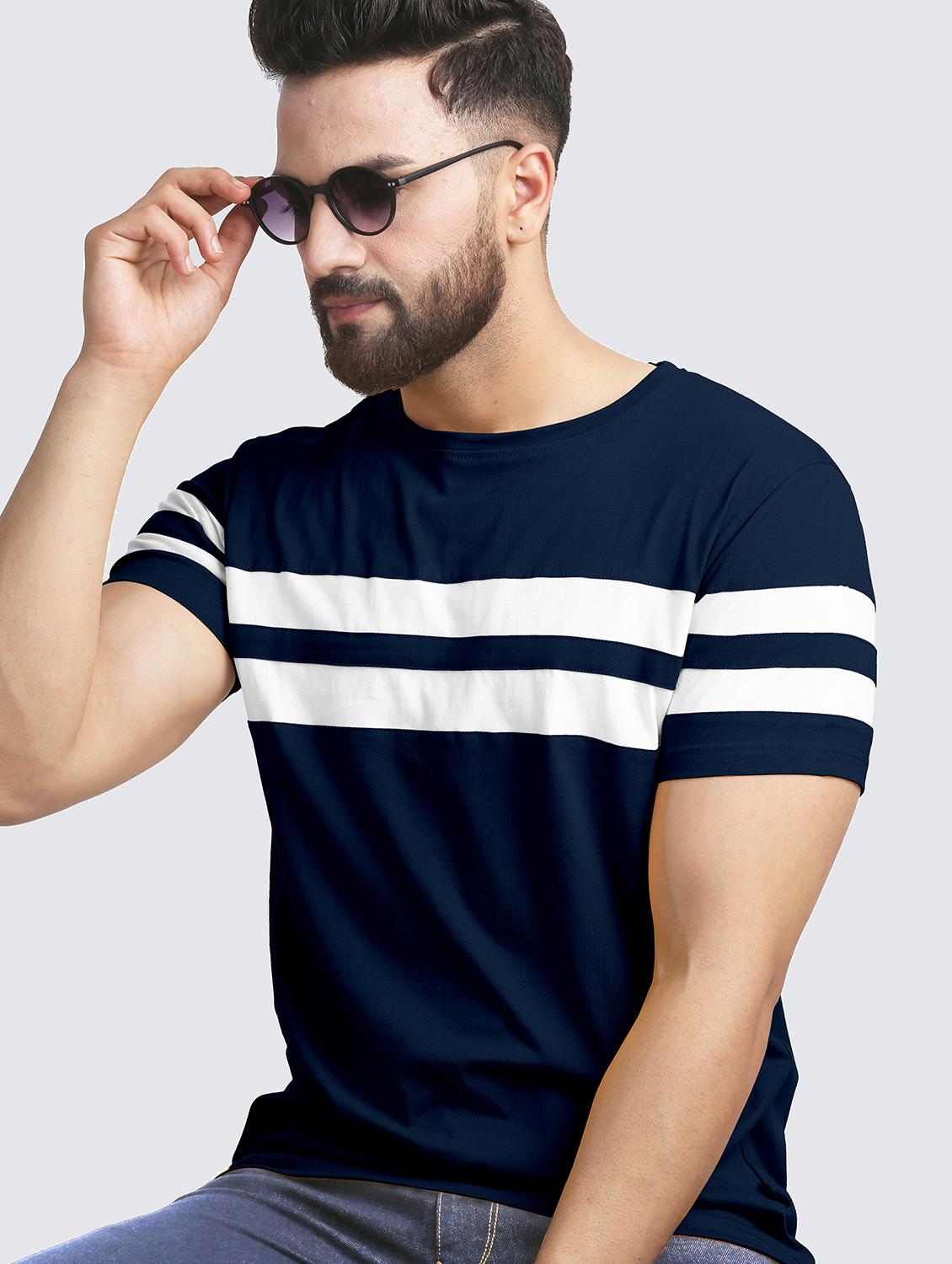 pack of 2 color block regular t-shirts - 20165441 -  Standard Image - 1