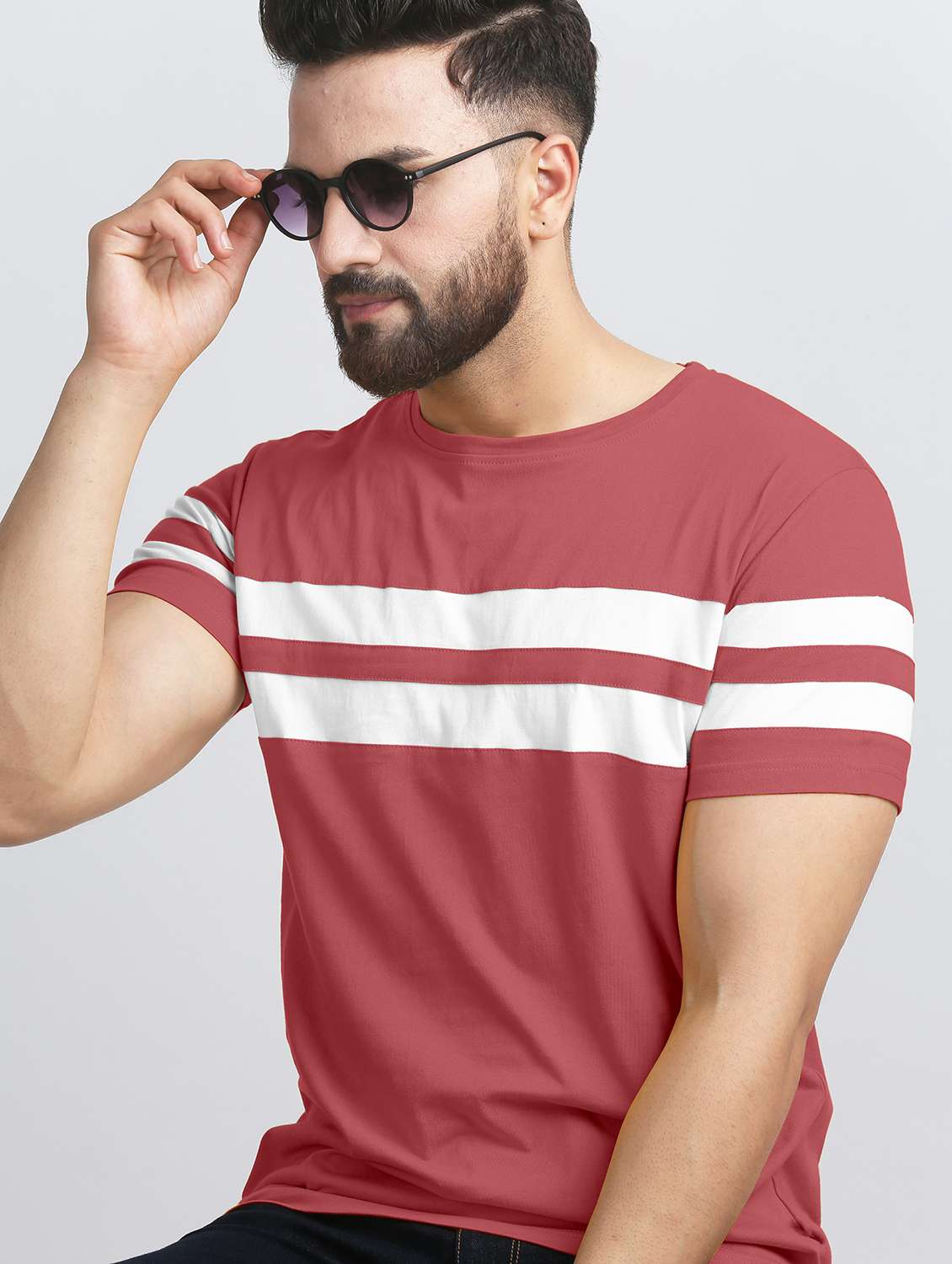 pack of 2 color block regular t-shirts - 20165444 -  Standard Image - 1