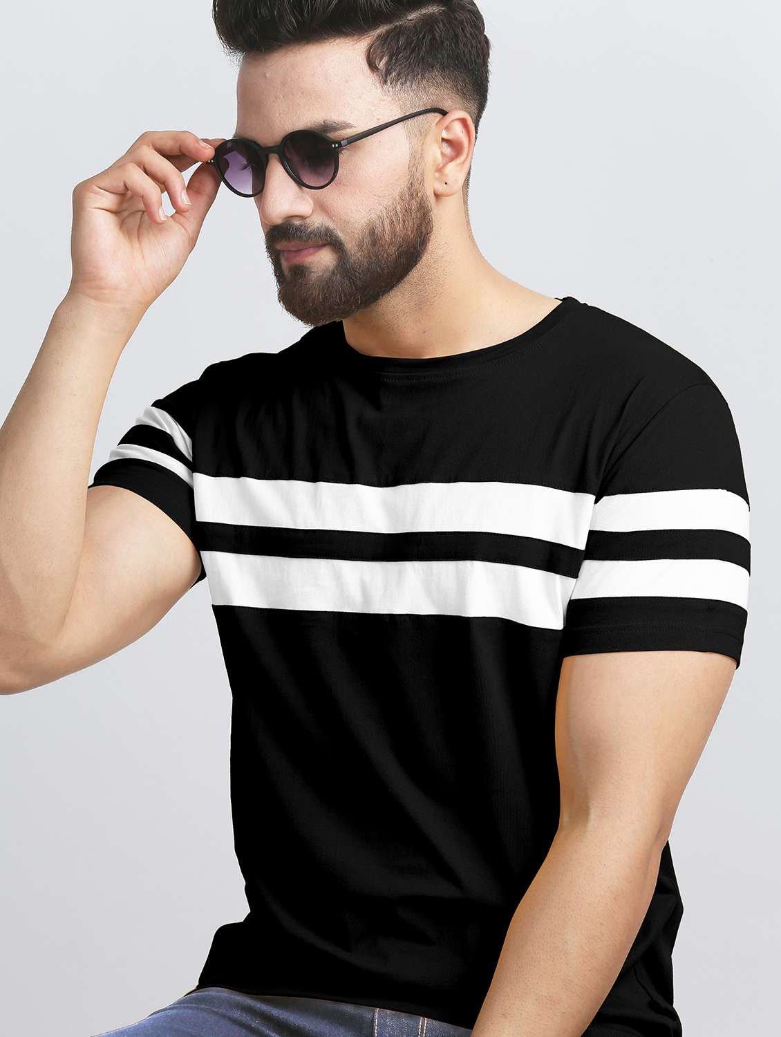 pack of 2 color block regular t-shirts - 20165446 -  Standard Image - 1