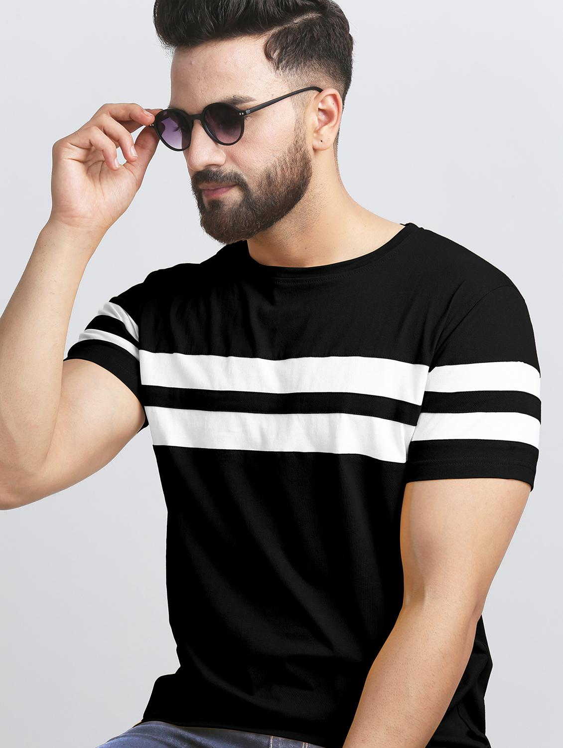 pack of 2 striped regular t-shirt - 20165492 - Standard Image - 1