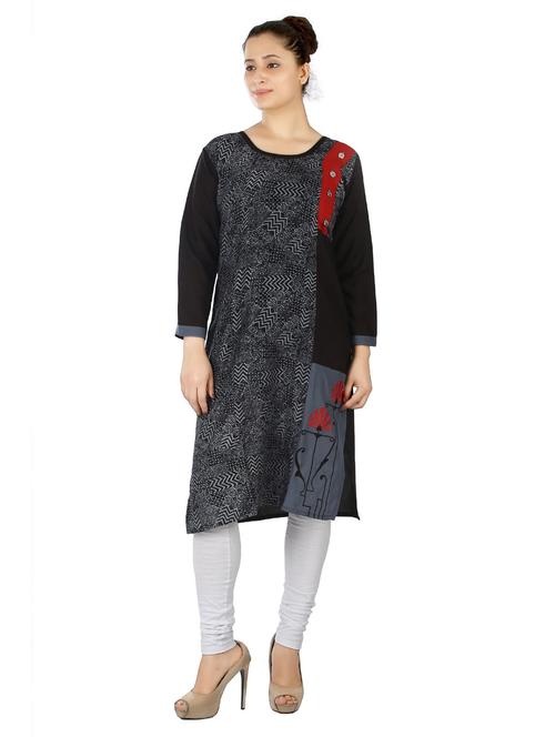 women's straight kurta - 20166216 - Standard Image - 0