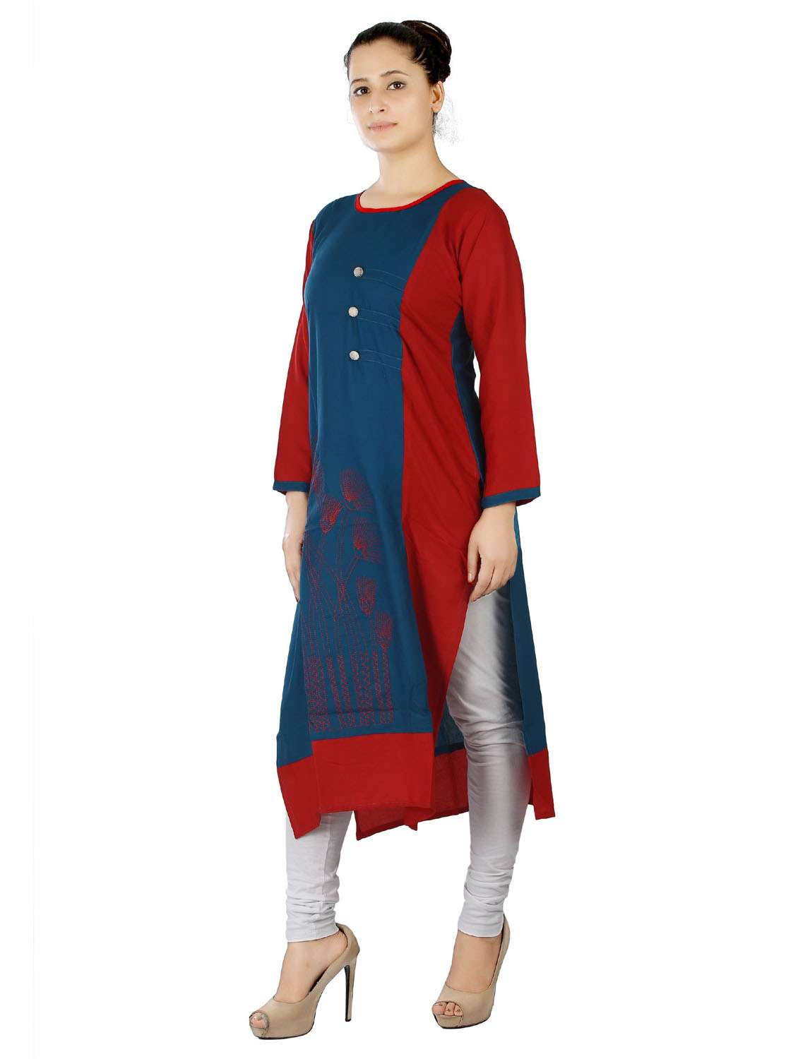 women's straight kurta - 20166222 - Standard Image - 1