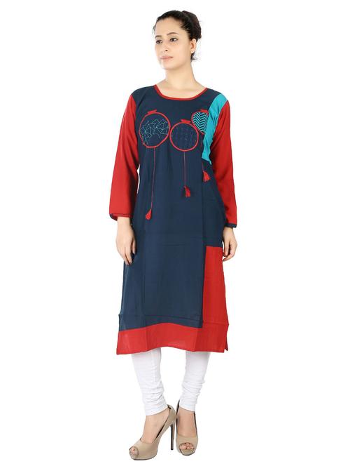 women's straight kurta - 20166229 - Standard Image - 0