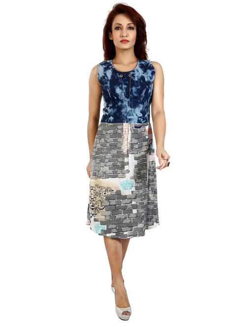 women's fit & flare dress - 20166383 - Standard Image - 0