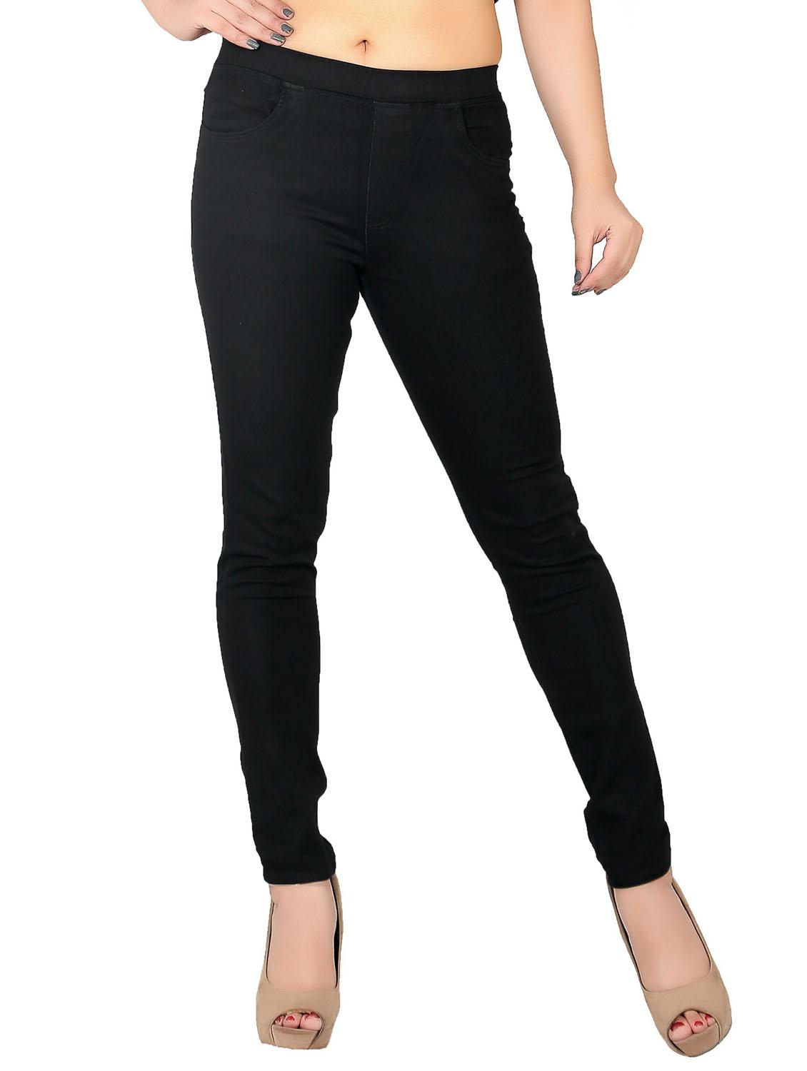 black solids mid rise jeggings - 20166537 -  Zoom Image - 0