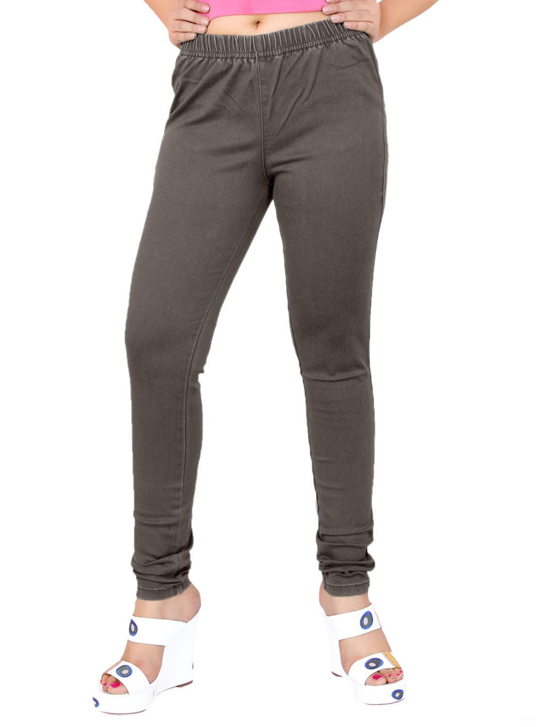 grey solids mid rise jeggings - 20166567 -  Zoom Image - 0
