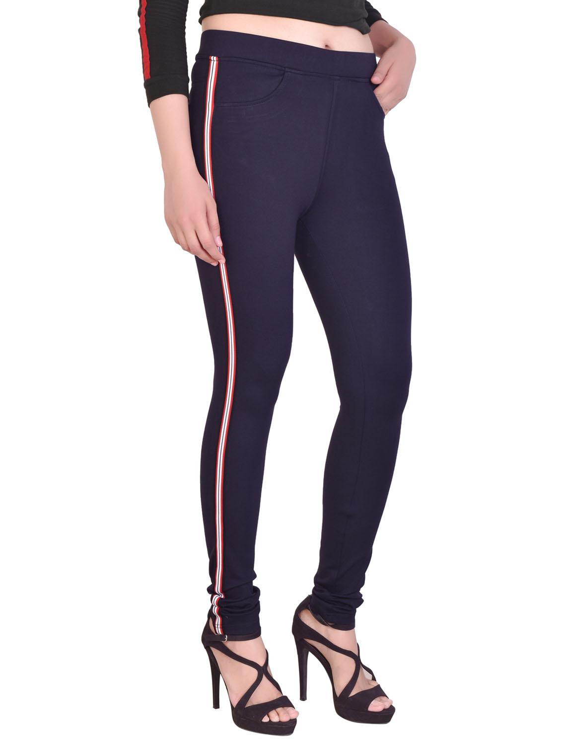 dark blue solid jegging - 20166604 -  Standard Image - 1