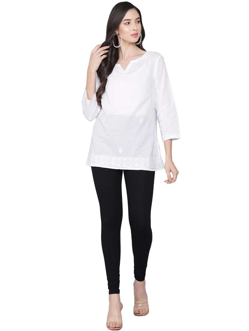 soft colors women's skinny fit ethnic wear churidar leggings - 20166649 - Standard Image - 4