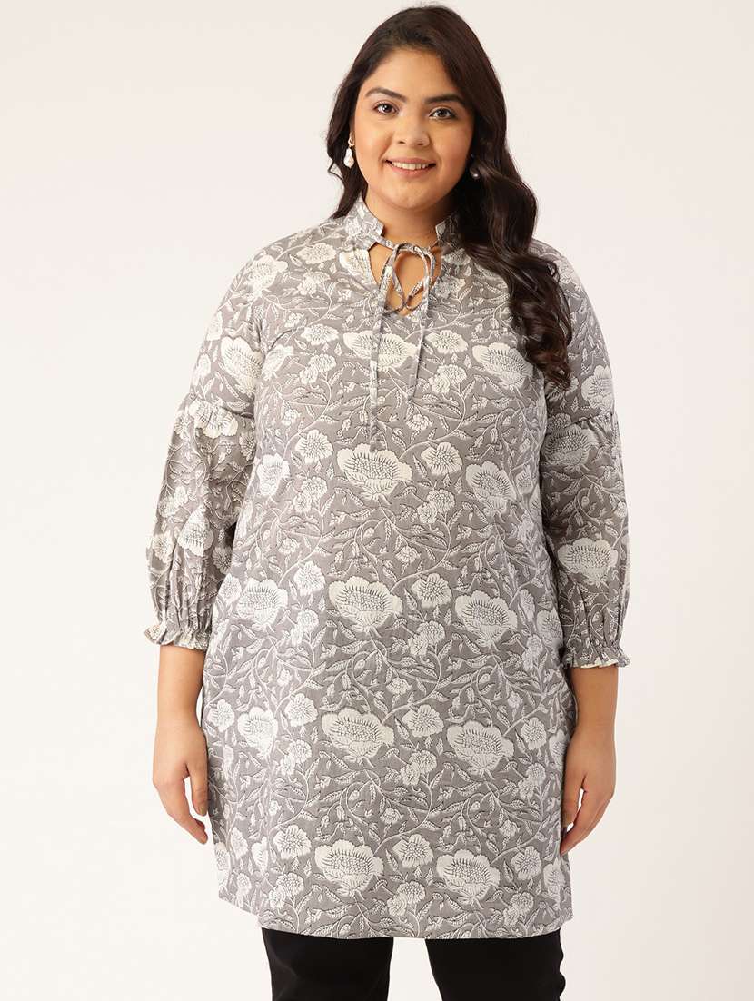 women's straight tie-up neck top - 20167036 - Zoom Image - 0