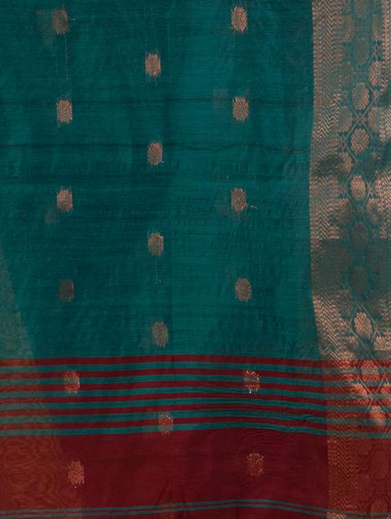 women's self design maroon colored saree with blouse - 20167184 -  Standard Image - 6