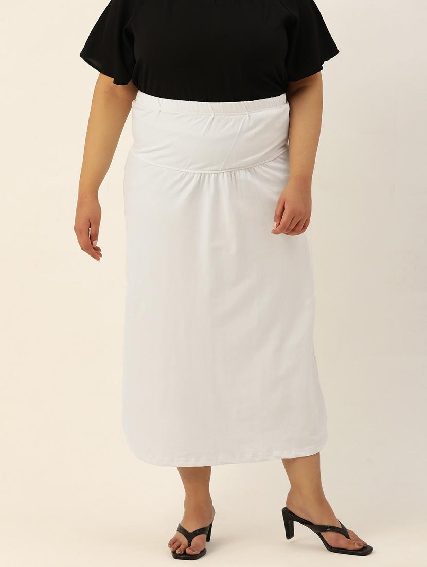 white solid pleated skirt - 20167203 -  Zoom Image - 0