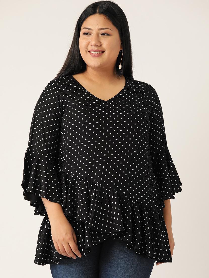 women's layered v neck top - 20167213 - Zoom Image - 0
