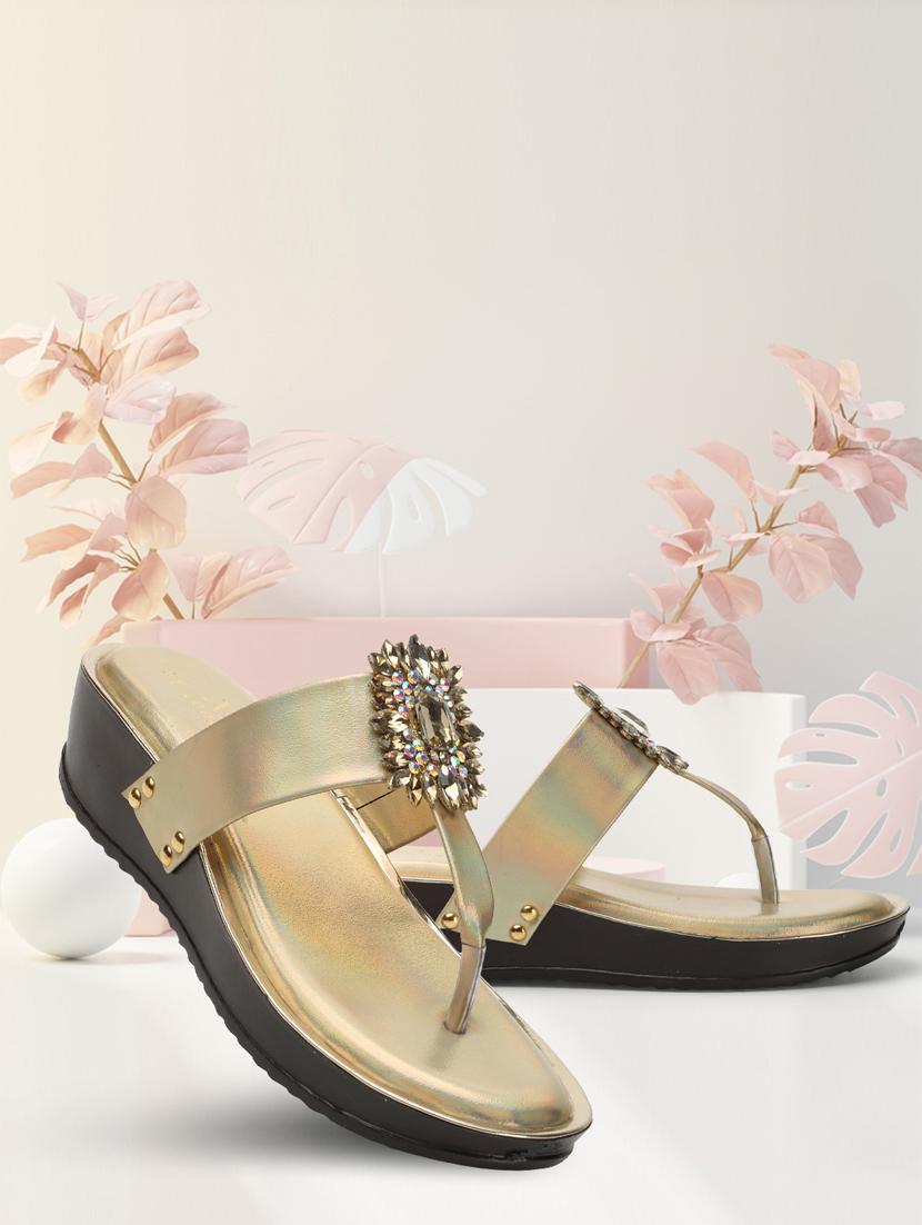 copper toe separator slip on sandal - 20167262 - Standard Image - 1