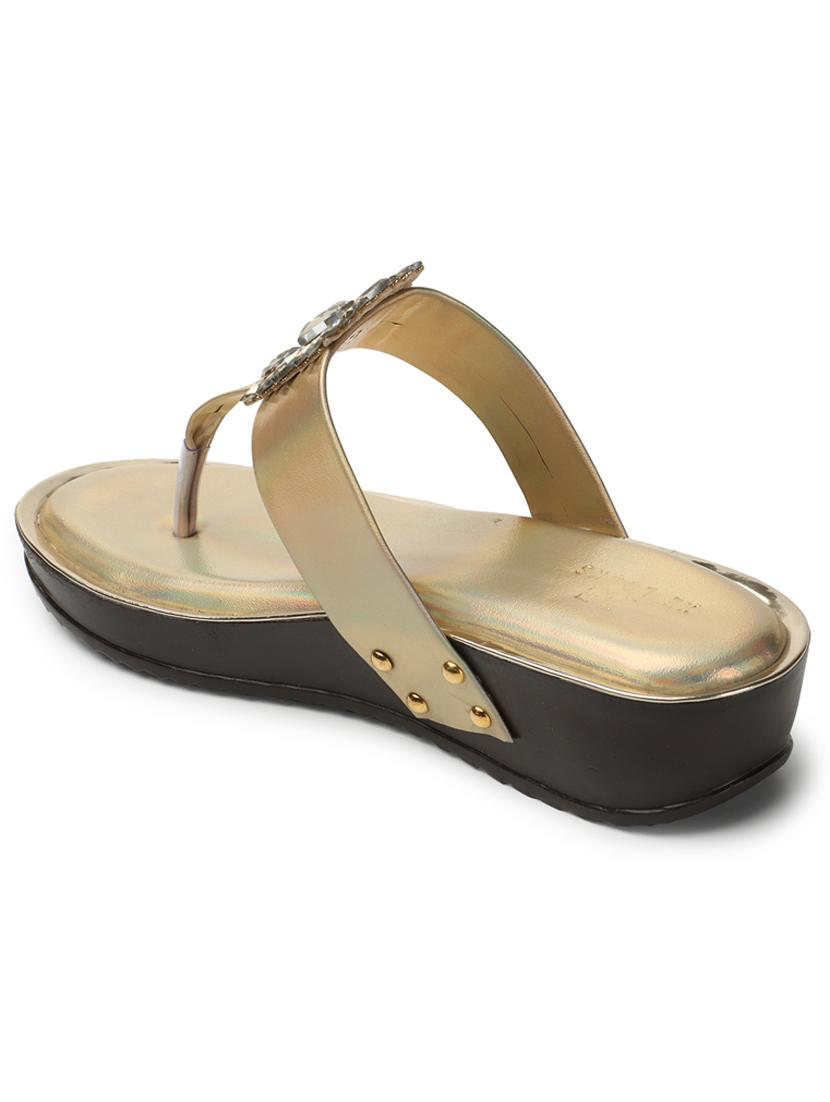 copper toe separator slip on sandal - 20167262 - Standard Image - 4