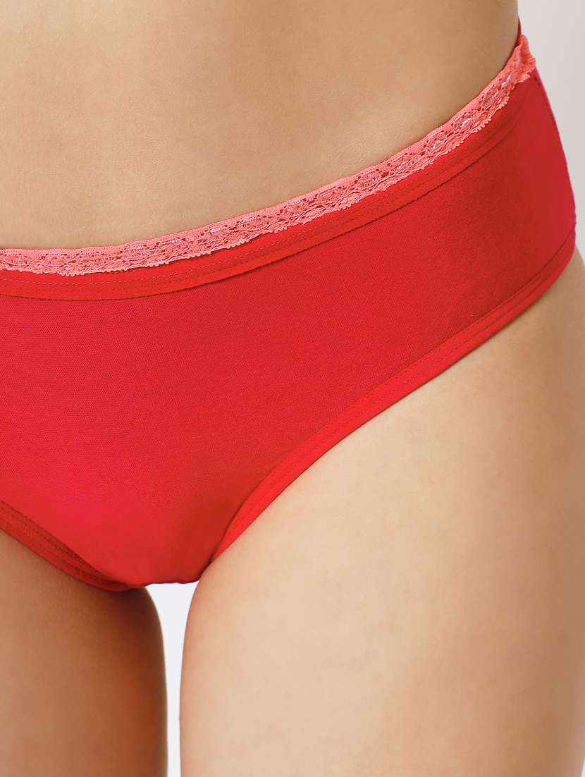 pink cotton blend hipster panty - 20167378 -  Standard Image - 4