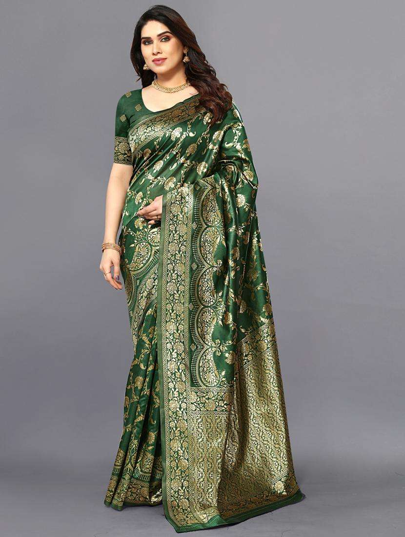 women's banarasi saree with blouse