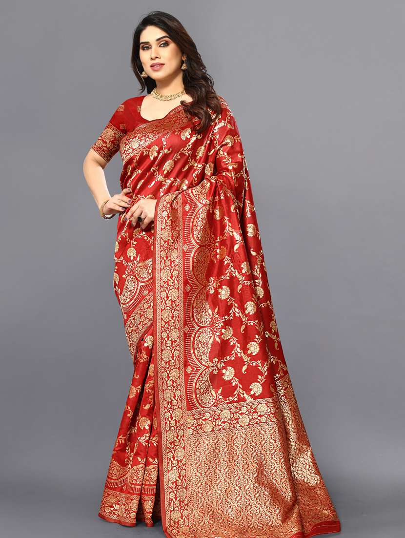 women's banarasi saree with blouse