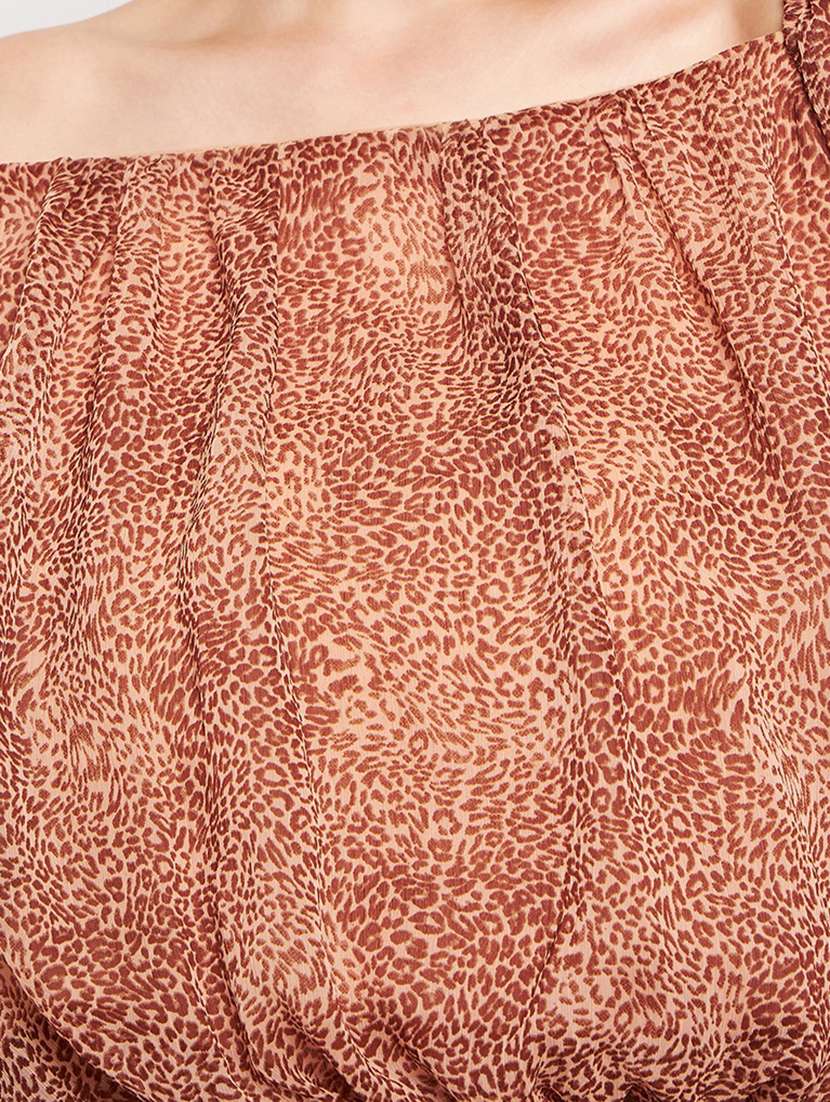 women's blouson square neck top - 20168960 -  Standard Image - 4