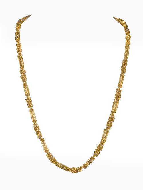 gold brass short necklace - 20168980 -  Standard Image - 0