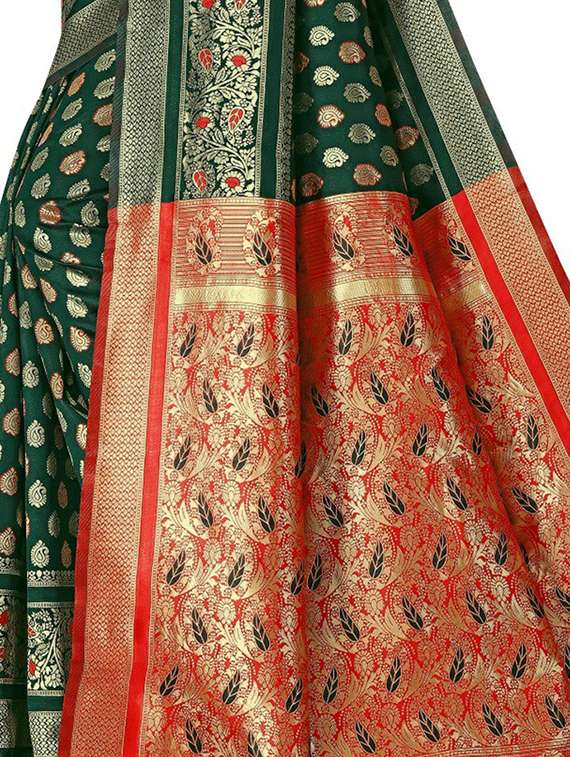 women's banarasi saree with blouse - 20169073 -  Standard Image - 1