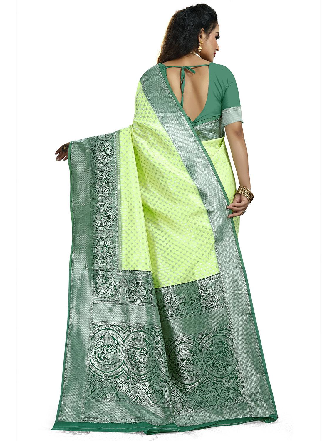 self design kanjivaram saree with blouse  - 20169123 -  Standard Image - 1