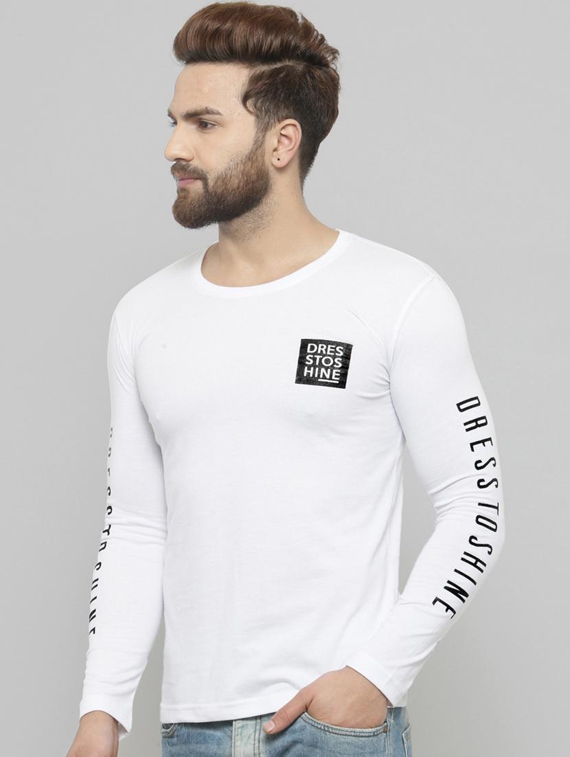 round neck printed regular t-shirt - 20169665 - Standard Image - 1