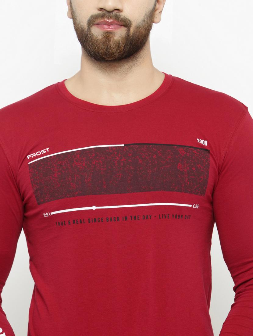 round neck printed regular t-shirt - 20169708 - Standard Image - 4