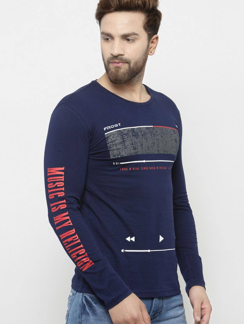 round neck printed regular t-shirt - 20169709 - Standard Image - 1