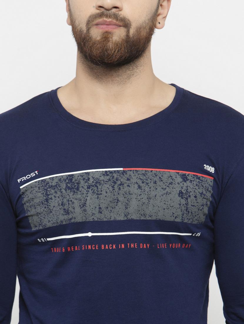 round neck printed regular t-shirt - 20169709 - Standard Image - 4