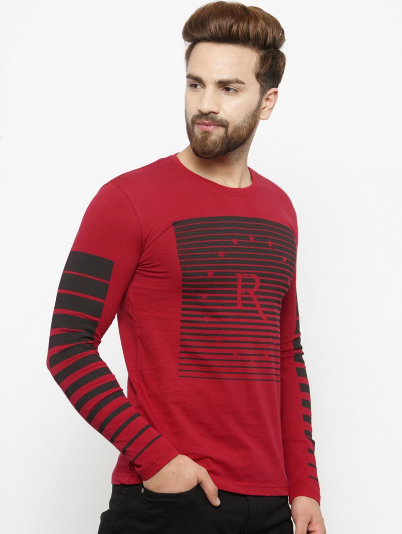 round neck printed regular t-shirt - 20169714 - Standard Image - 1